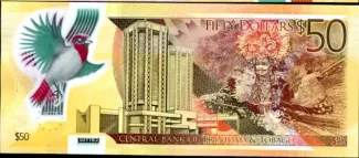 Trinidad and Tobago 50 Dollars, 2015 reverse