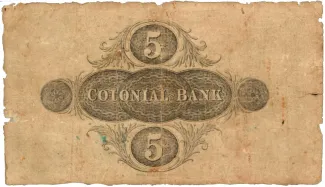 Trinidad and Tobago 5 Dollars, 1888 reverse