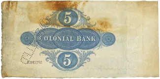 Trinidad and Tobago 5 Dollars, 1903 reverse