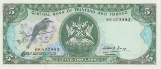 Trinidad and Tobago 5 Dollars, 1985 obverse