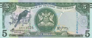 Trinidad and Tobago 5 Dollars, 2006 obverse