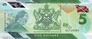 Trinidad and Tobago 5 Dollars, 2020 obverse