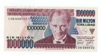Turkey 1.000.000 Lira, 1996 image