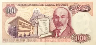 Turkey 100 Lira, 1983-1984 reverse