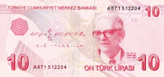 Turkey 10 Lira, 2009-2025 reverse