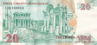 Turkey 20 New, 2005 reverse