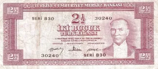 Turkey 2 Lira, 1960 image