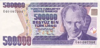 Turkey 500.000 Lira, 1994 image
