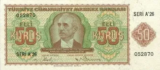 Turkey 50 Kuruş, 1944 image