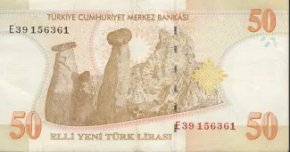 Turkey 50 New, 2005 reverse