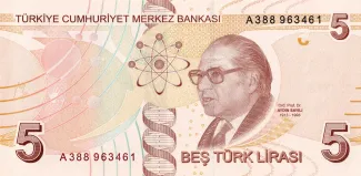 Turkey 5 Lira, 2009 reverse