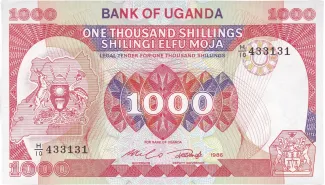 Uganda 1.000 Shillings, 1986 image