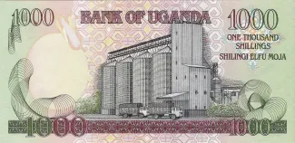 Uganda 1.000 Shillings, 1991-2000 reverse