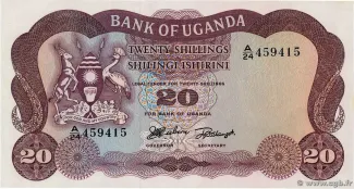 Uganda 20 Shillings, 1966 image