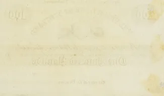 Scotland 100 Pounds, 1866 reverse