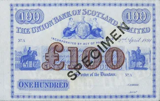 Scotland 100 Pounds, 1891-1905 obverse