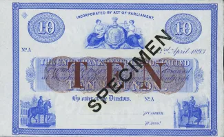 Scotland 10 Pounds, 1893 obverse
