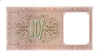 United Kingdom 10 Shillings - British Military Authority, 1942-1947 reverse