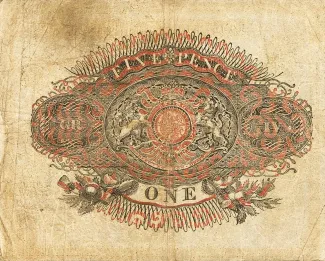 Scotland 1 Pound, 1823-1824 reverse