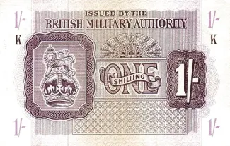 United Kingdom 1 Shillings, 1942-1947 obverse