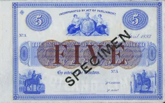 Scotland 5 Pounds, 1893 obverse