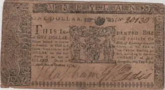 United States (pre-federal and private/territorial) 1 Dollar, 1774 obverse
