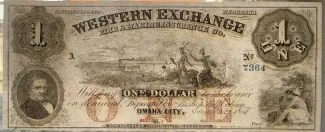 United States (pre-federal and private/territorial) 1 Dollar, 1857 obverse