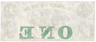 United States (pre-federal and private/territorial) 1 Dollar, 1863 reverse
