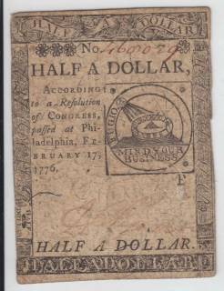 Pre-federal and private/territorial 1/2 Dollar, 1776
