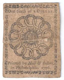 Pre-federal and private/territorial 0 Undefined, 1776 reverse