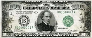 United States 10,000 Dollars, 1928 P-428 obverse