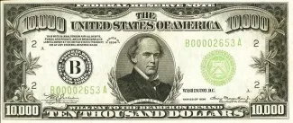 United States 10,000 Dollars, 1934 P-437 obverse