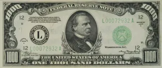 United States 1,000 Dollars, 1934 P-435 obverse