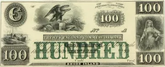 United States 100 Dollars, 1850 obverse
