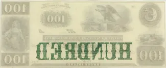 United States 100 Dollars, 1850 reverse
