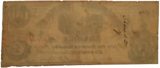 United States 100 Dollars, 1861 P-38 reverse