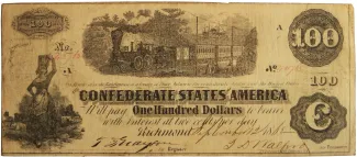 United States 100 Dollars, 1862-1863 P-38 obverse