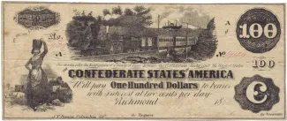 United States 100 Dollars, 1862 P-39 obverse