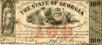 United States 100 Dollars, 1864 obverse