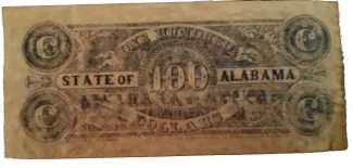 United States 100 Dollars, 1864 reverse