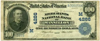 United States 100 Dollars, 1902-1927 obverse