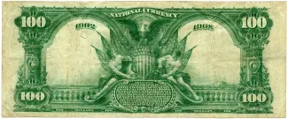 United States 100 Dollars, 1902-1927 reverse
