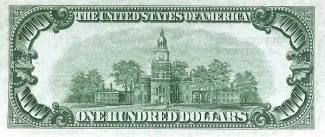 United States 100 Dollars, 1929 reverse