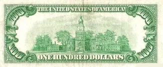 United States 100 Dollars, 1950 P-442 reverse