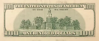 United States 100 Dollars, 1996-2006 P-503 reverse