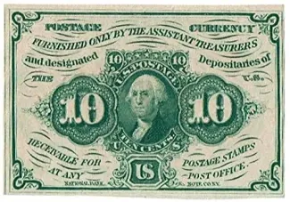 United States 10 Cents, 1862 P-98 obverse
