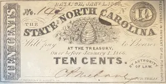 United States 10 Cents, 1863 obverse