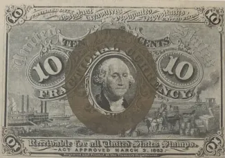 United States 10 Cents, 1863 P-102 obverse