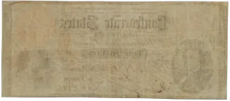 Confederate States 10 Dollars, 1861 P-23 reverse