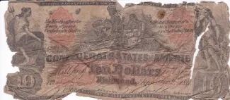 United States 10 Dollars, 1861 P-21 obverse